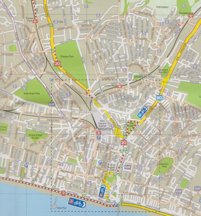 Brighton cycle map sample